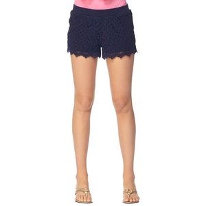 Lilly Pulitzer Navy Lace Shorts